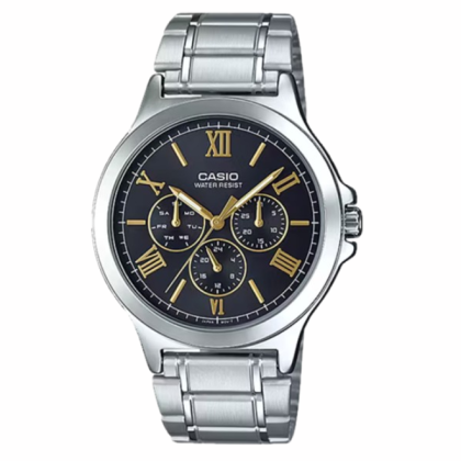 Casio Enticer MTP-V300D-1A2 Silver Stainless Steel Strap Men Watch